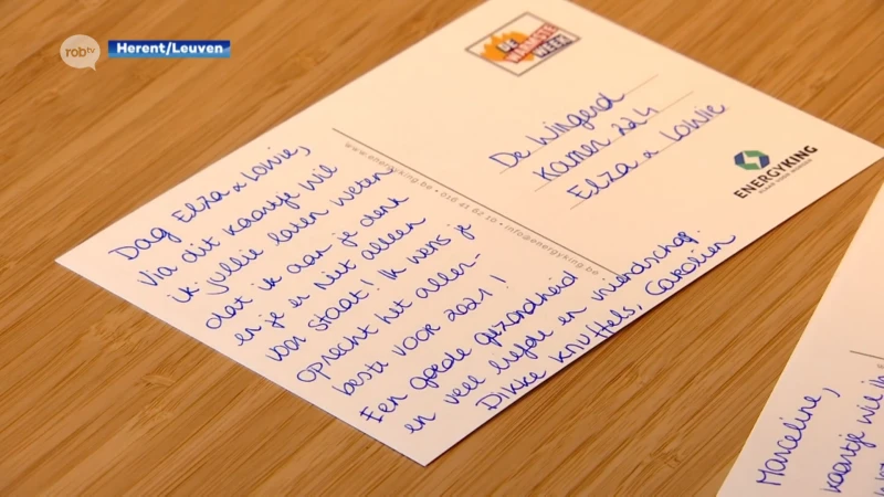 Hartverwarmend initiatief uit Herent: Energyking schrijft 1.000 kaartjes voor verschillende woonzorgcentra