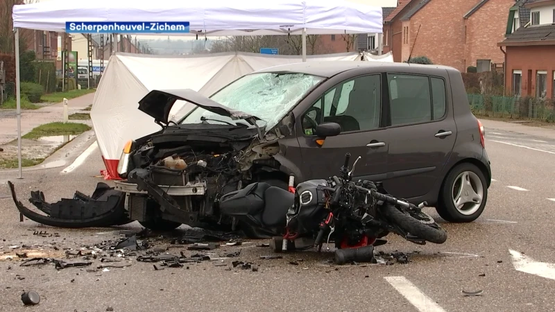 Dodelijk ongeval in Scherpenheuvel-Zichem, motorrijder (23) overleeft klap niet