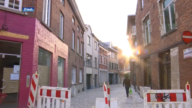 Laatste fase werken Winkelwandelstraat Diest start maandag: Botermarkt week lang afgesloten voor verkeer