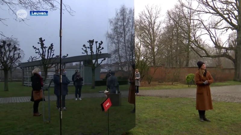 Even ontstressen in de Sjel: grote kubus met muziekinstallatie op de stadsbegraafplaats in Leuven