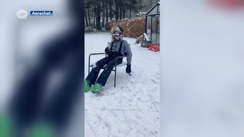 Vergeet Oostenrijk! Twee jongeren uit Langdorp halen snowboard en skilatten boven in eigen tuin