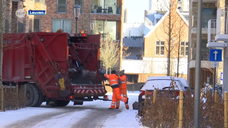 Respect voor afvalophalers, ook met vriestemperaturen maken ze lange dagen