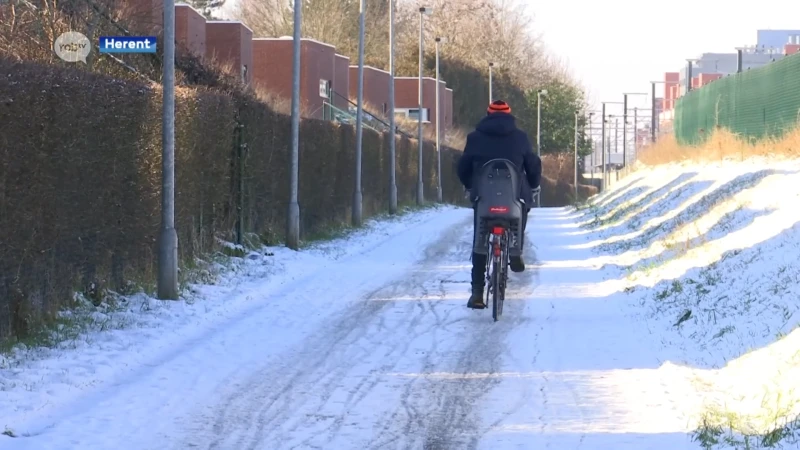 Veel fietspaden in regio zijn niet sneeuwvrij