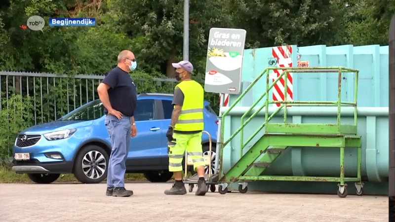 Recylagepark EcoWerf Begijnendijk wordt vernieuwd, inwoners moeten jaar lang uitwijken naar buurgemeenten