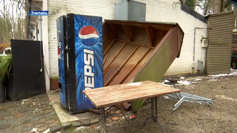 Politie zoekt vandalen die terras van brasserie Parkheide in Tremelo vernielen