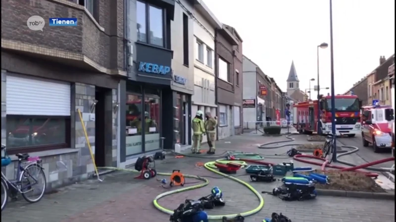 Twee gebouwen zwaar beschadigd na brand in Tienen