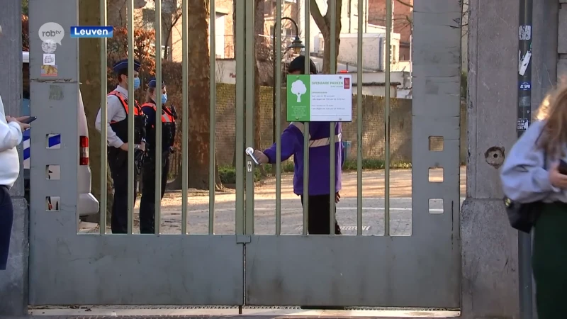 Stadspark in Leuven weer afgesloten, politie toont wel begrip voor studenten