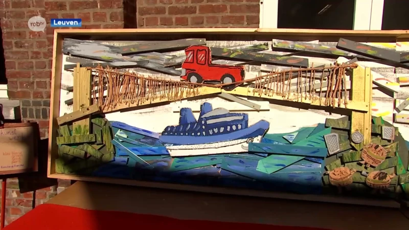 Leerlingen Windekind maken groot kunstwerk samen met kunstenaar Roncha