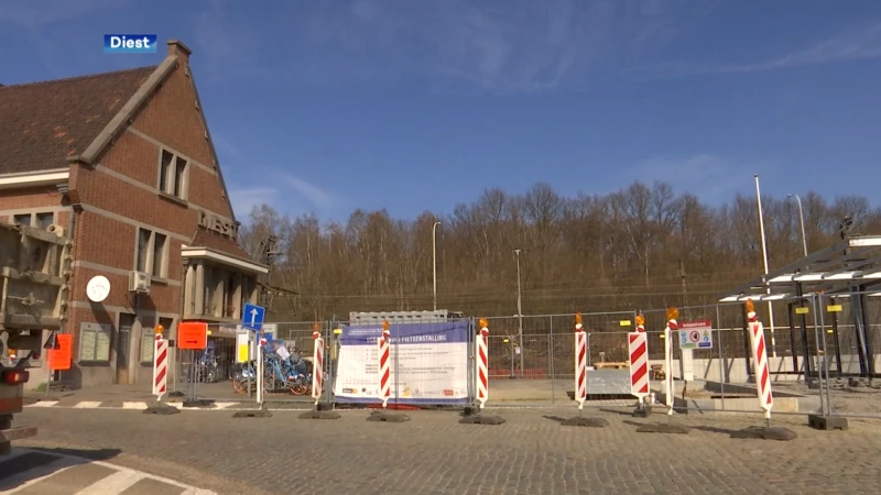 Nieuwe fietsenstalling aan station van Diest eind april klaar