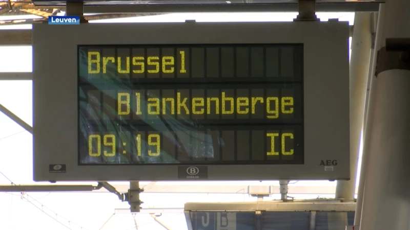 Geen grote drukte in Leuven station