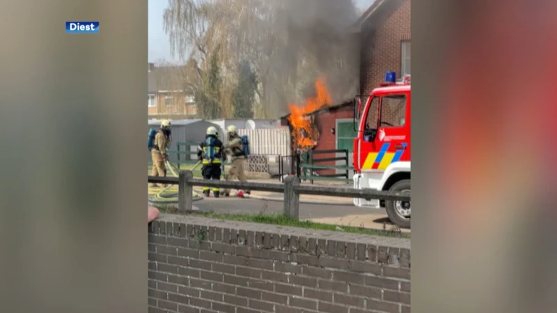 Brand in Diest snel onder controle
