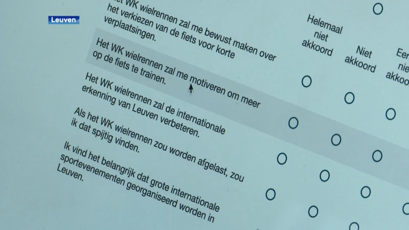 De stad Leuven vraagt de mening van haar inwoners over het WK Wielrennen en Europese Sportstad