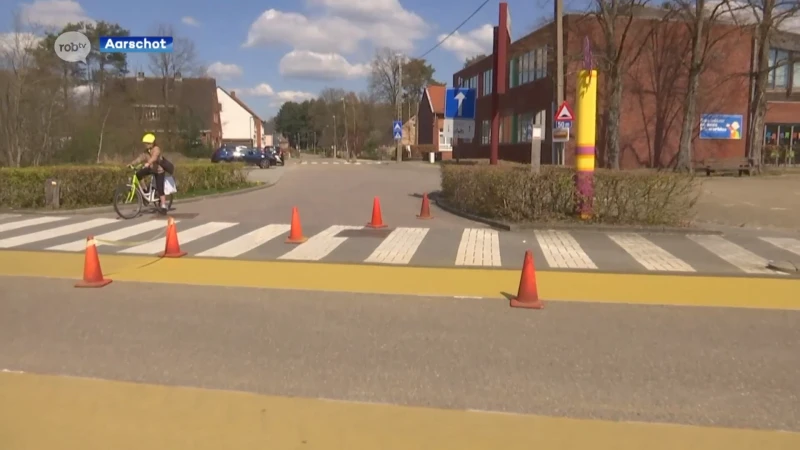 Fietsstrook in Aarschot zorgt voor veiligere schoolomgeving