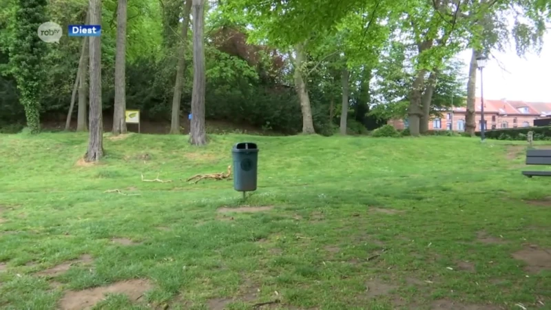 Warandepark Diest volledig opgeruimd door jongeren na oproep burgemeester
