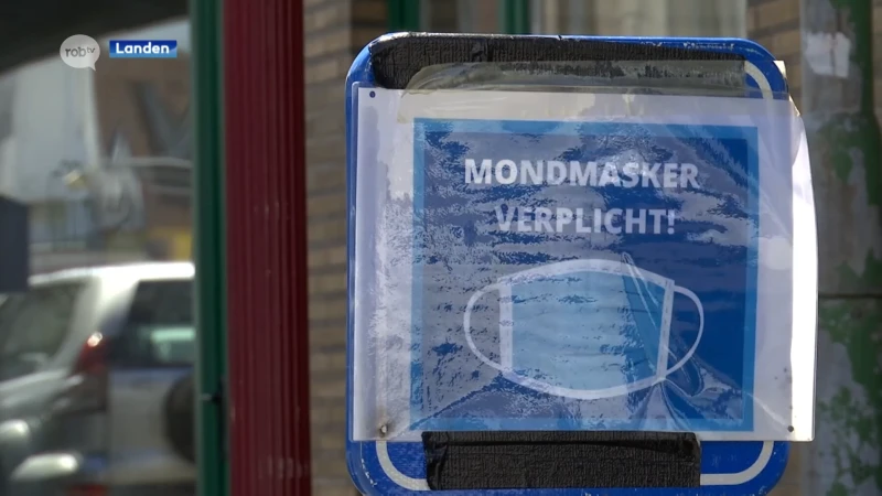 Mondmasker niet meer verplicht in Stationsstraat en Stationsplein in Landen