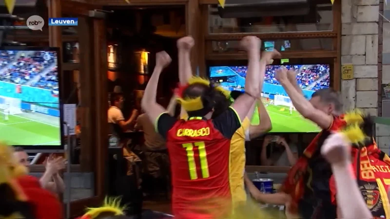 Sfeer en gejuich per vier: zo beleefde Leuven de eerste EK-match van de Rode Duivels