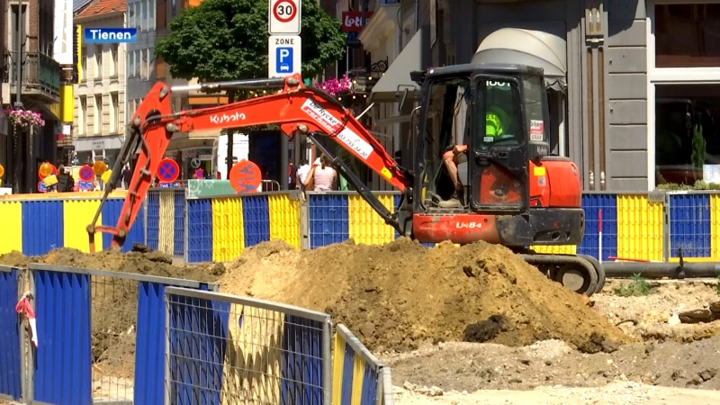Nieuwe fase opgestart bij werken Grote Markt: parkeren niet meer mogelijk tot einde zomervakantie