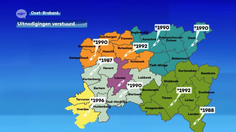 In vier van de tien vaccinatiecentra in Oost-Brabant zijn de inwoners onder de 30 jaar aan de beurt