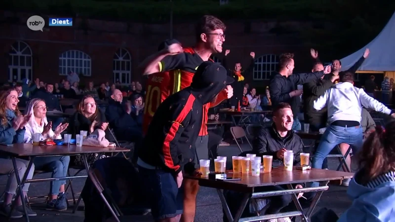 Net geen 400 fans verzamelen op de Citadel in Diest voor België-Finland: "Hopelijk binnenkort met 2000"