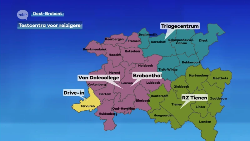 Bekijk hier waar je je kan laten testen in onze regio als je op reis gaat