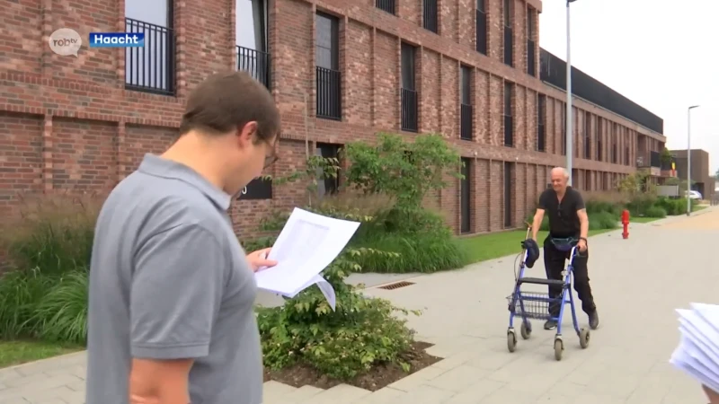 Origineel: burgemeester en schepenen brengen welkomstpakketten persoonlijk aan huis in Haacht