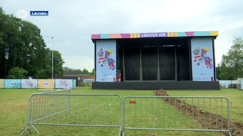 Evenementenplein Leuven Air is bijna klaar: vanaf donderdag start concertenreeks
