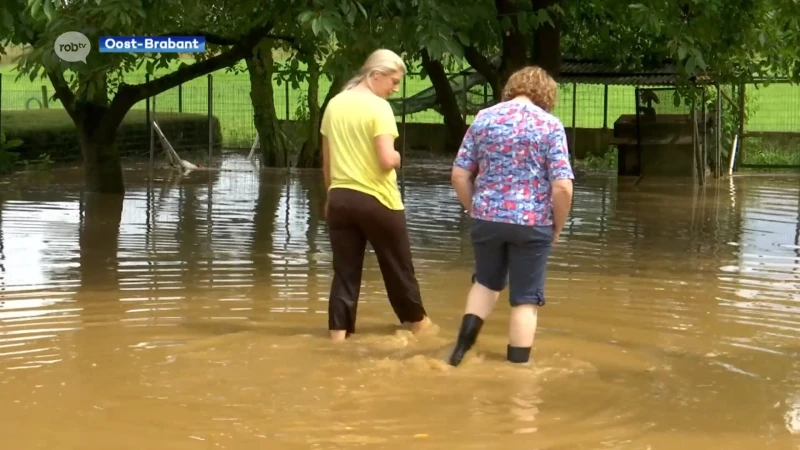 Onweer zorgt opnieuw voor wateroverlast in Hageland: "Een ramp, de vierde keer in een maand tijd"