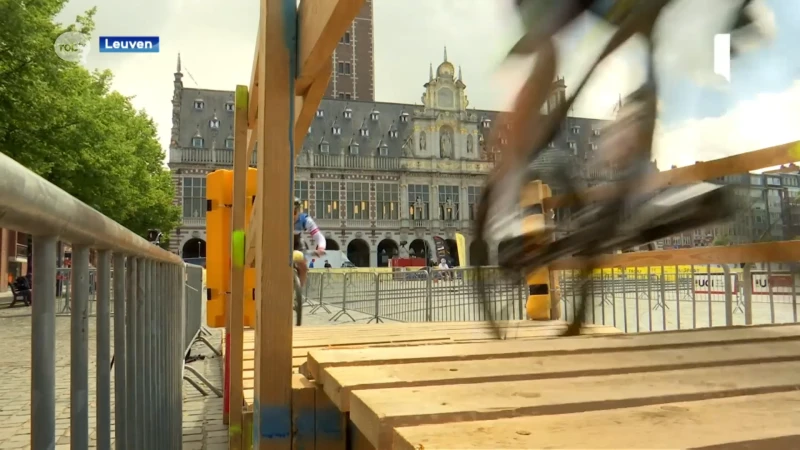 Eerste manche van de wereldbeker Eliminator in Leuven