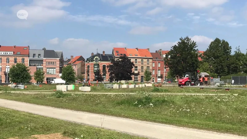 Opbouw WK-dorp Leuven begonnen