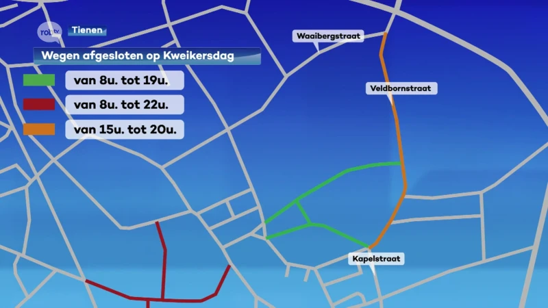 Aftellen naar kweikersdag in Tienen: deze straten in het centrum worden afgesloten