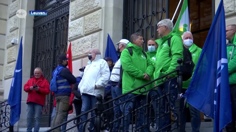 Opnieuw acties van politievakbonden en beveiligingsdiensten in Leuven