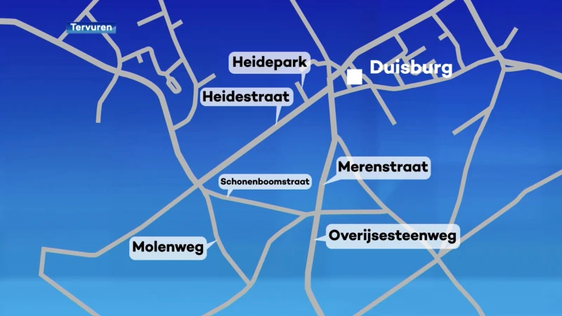 In verschillende straten in Duisburg bij Tervuren wordt er de komende weken gewerkt