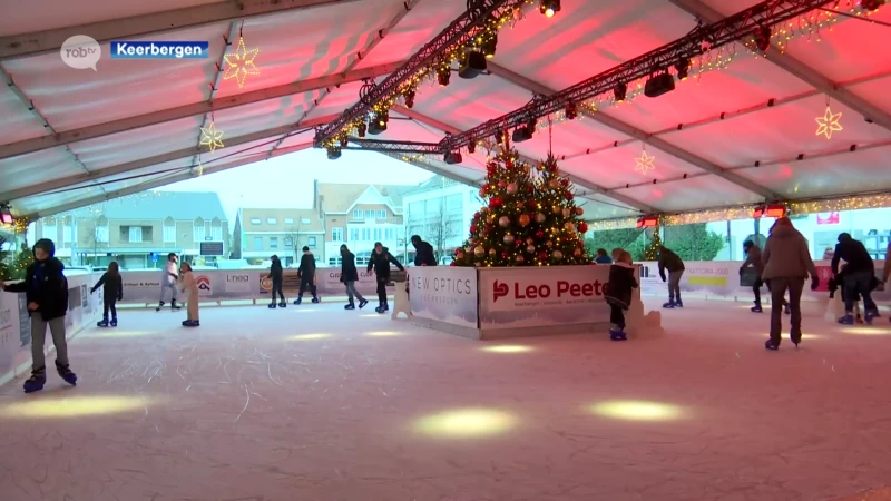 We testten de nieuwe schaatsbaan op het gemeenteplein van Keerbergen uit