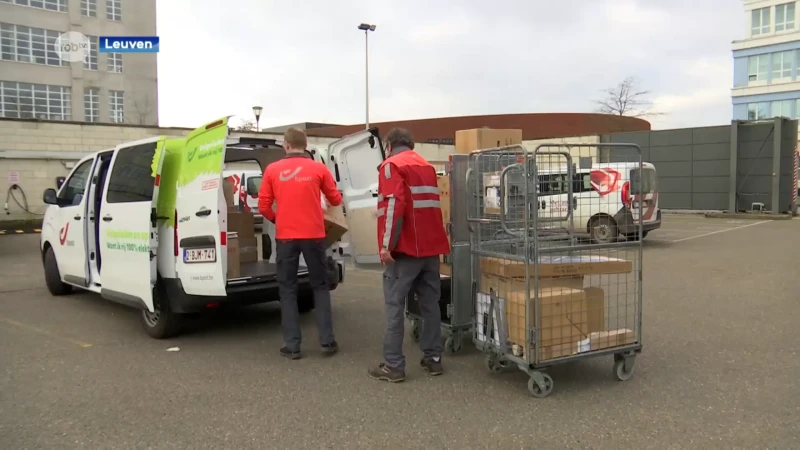 Inwoners uit Leuven, Oud-Heverlee en Bierbeek kunnen hun pakjes tijdelijk ook meegeven met de postbode