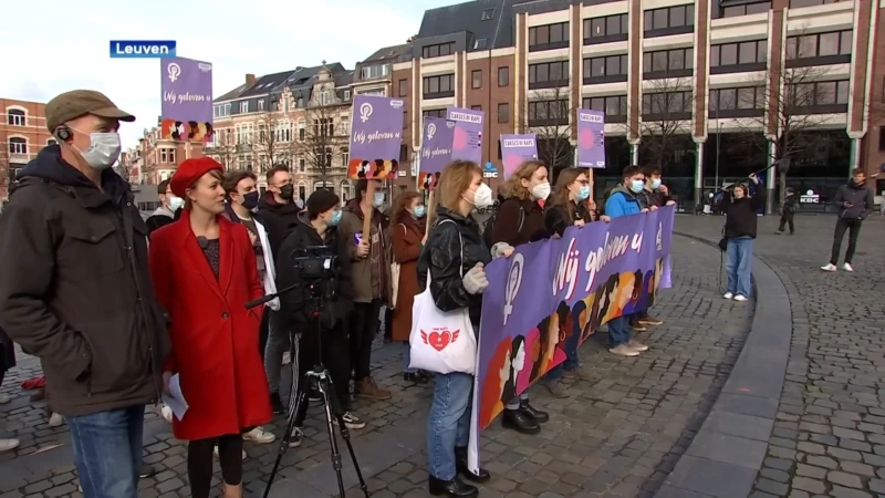 Studenten van de KU Leuven protesteren tegen grensoverschrijdend gedrag: "Dit moet stoppen"