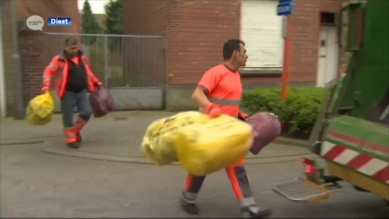 Inwoners van Diest moeten het nog zeker tot volgende week zonder gele vuilniszak doen