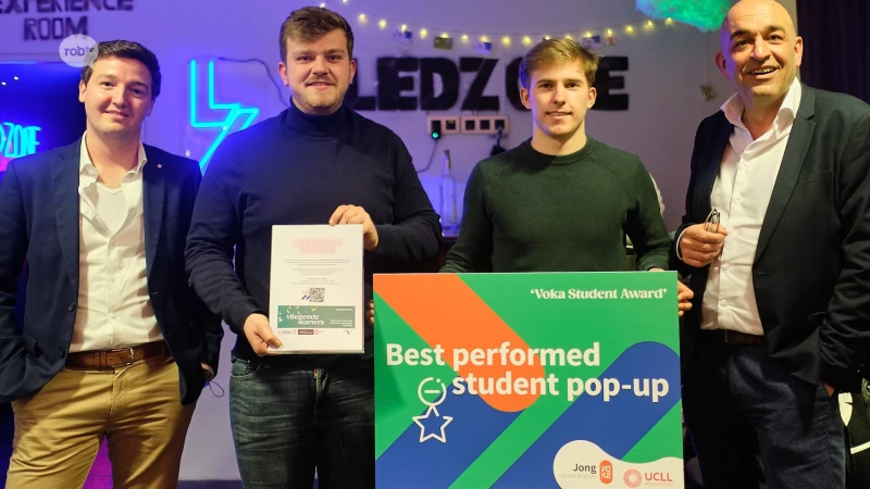 9 Leuvense studenten winnen eerste Voka Student Award met hun pop-up 'Ledzone'