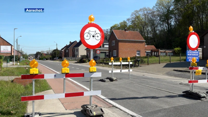De werken aan de Herseltsesteenweg in Aarschot zorgen voor heel veel hinder