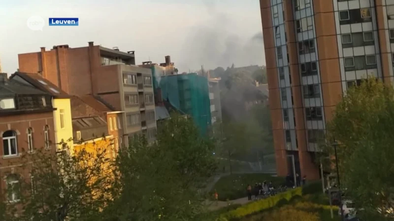 Brand in appartementsgebouw in Sint-Maartensdal in Leuven