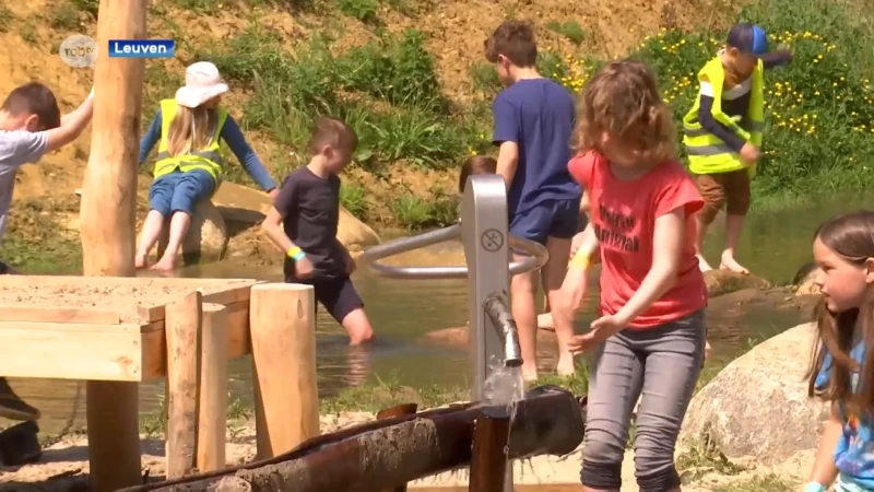 1000 kinderen mogen de nieuwe speeltuin uittesten in het provinciedomein in Kessel-lo