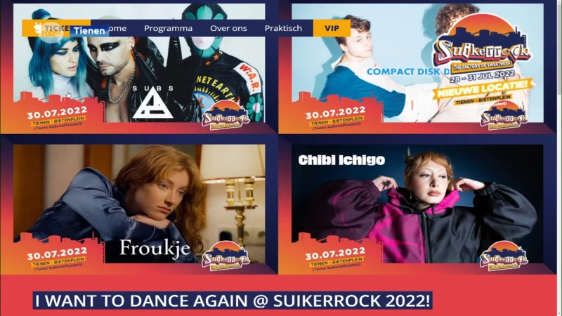 Suikerrock lost vier nieuwe namen