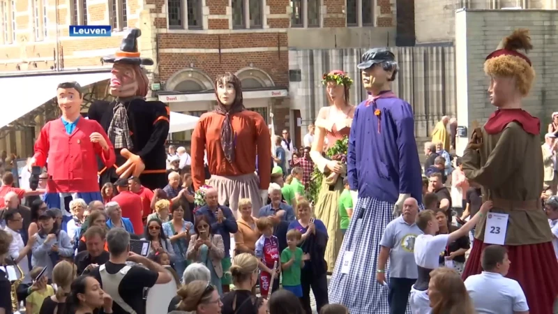 Reuzen trekken voor het eerst in vijf jaar weer door Leuvense straten op Reuzeleuven