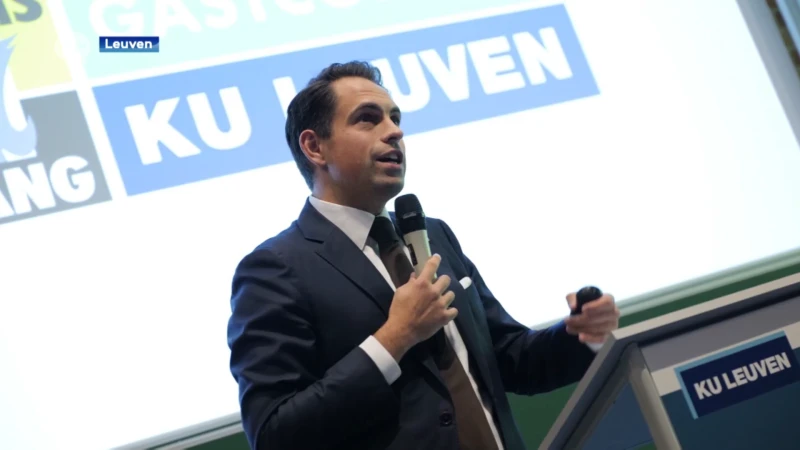 Storm van reacties na gastcollege Tom Van Grieken (Vlaams Belang) aan KU Leuven: "Onze studenten kunnen zelf nadenken en kritisch zijn"