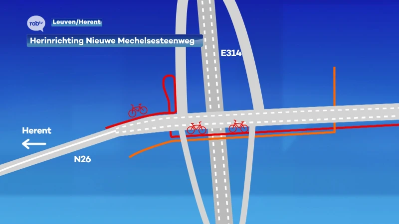 Fietsersbond Herent heeft bedenkingen bij nieuwe fiets- en voetgangerstunnels op de Nieuwe Mechelsesteenweg