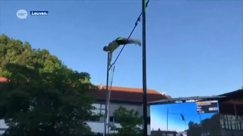 Ben Broeders zet eigen Belgische record opnieuw scherper, Leuvenaar gaat over 5,85 meter