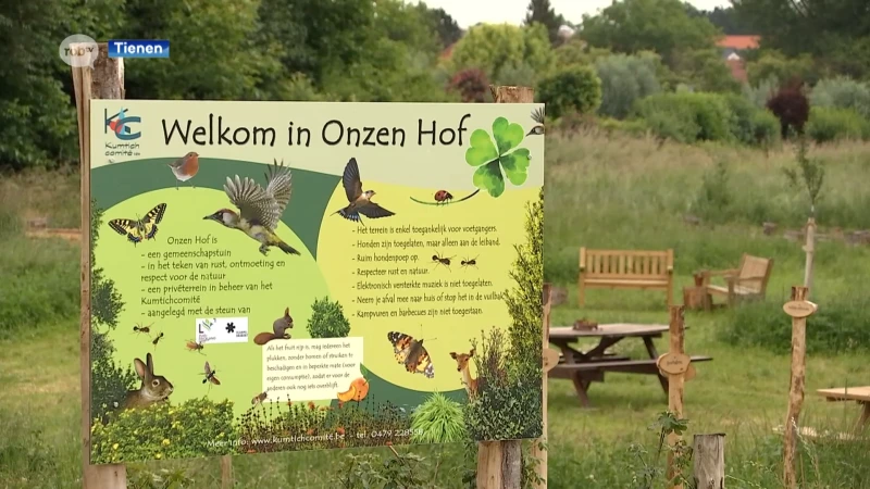Gemeenschapsparkje Onzen Hof in Kumtich offcieel ingewijd