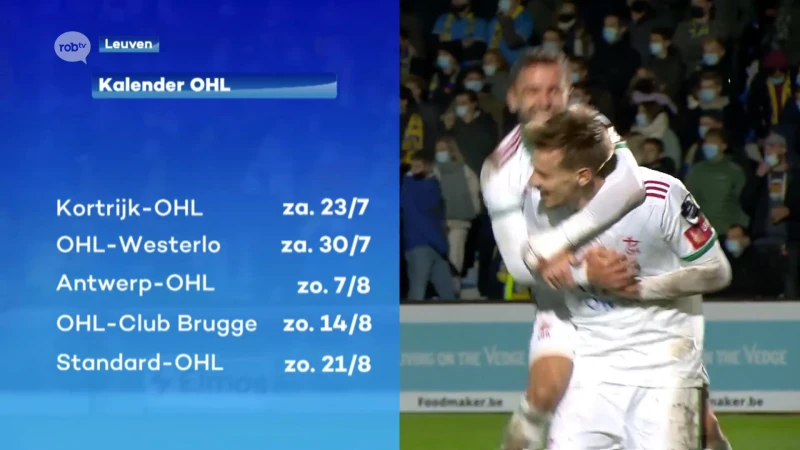 Ontdek hier de kalender van OHL voor het seizoen 2022-2023, meteen enkele kleppers eerste vijf speeldagen