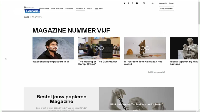 Museum M Leuven lanceert nieuwe website met virtuele tours en podcasts