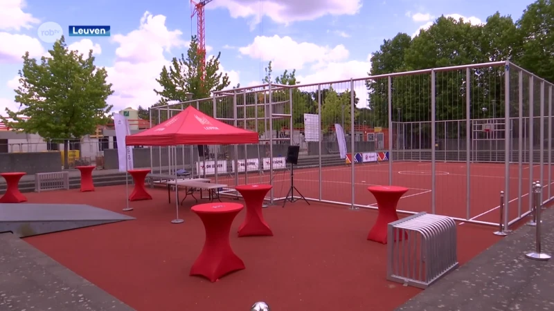 Kessel-lo steekt het sportterreintje aan het Prins-Regentplein in het nieuw
