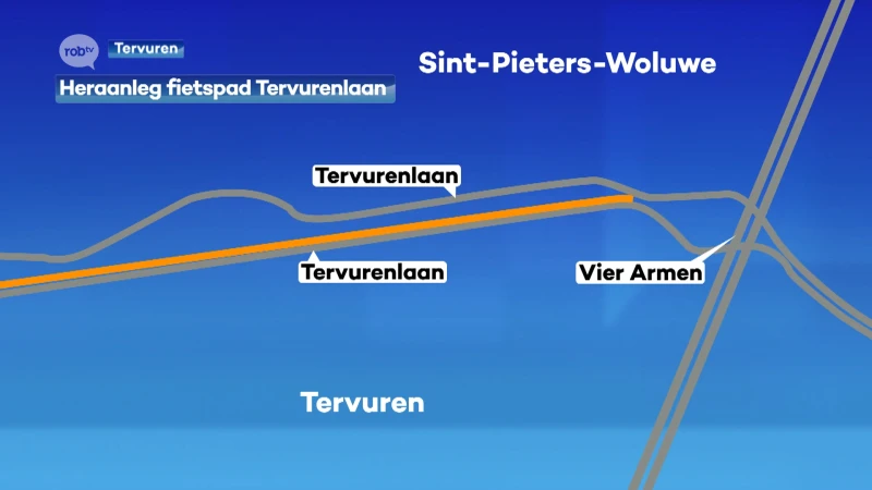 Tervuren start vanaf maandag met heraanleg fietspad aan Tervurenlaan